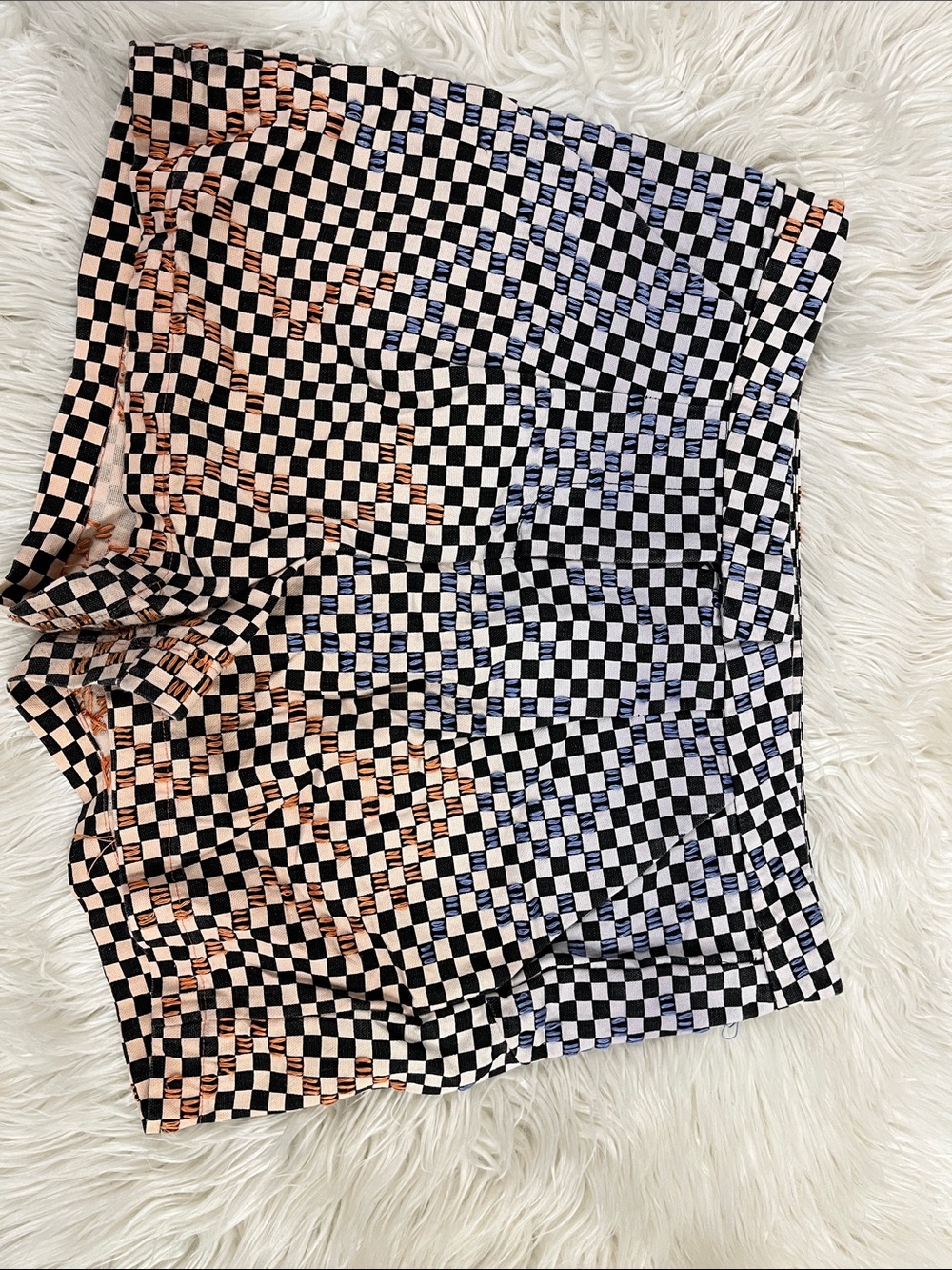 Jen Kao 2-Pocket Geometric Shorts Size 8